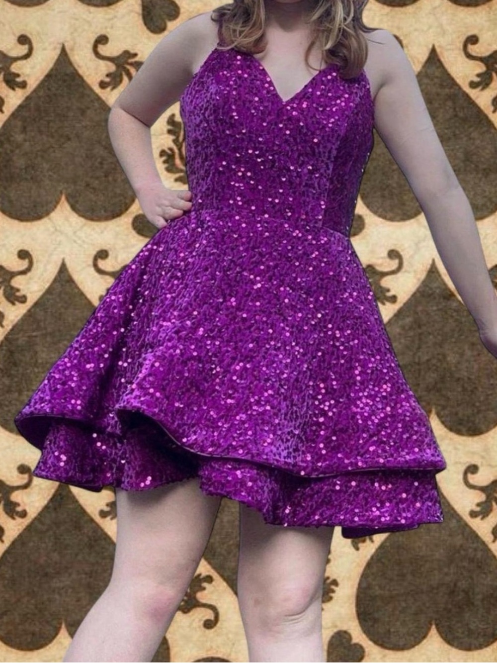 Whimsy Fairy Cute Purple Dress Glam Y2K
Glitter prom pink Indie formal Kawaii
